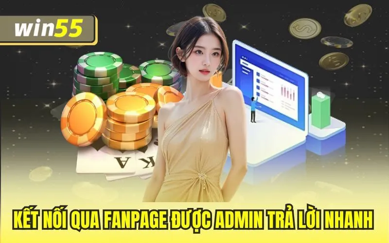 Kết nối qua fanpage được admin trả lời nhanh